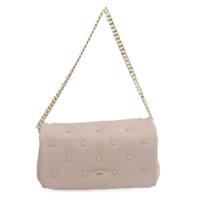 Baldinini Trend Chic Pink Leather Shoulder Bag with Golden Accents (BA-23257)