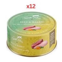 Terra Felis Beef & Rabbit Cat Wet Food 12X80G