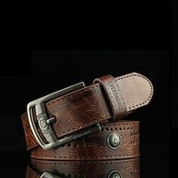 Men Belt Male Genuine Leather Belt Men Strap Belts For Men Automatic Buckle Black Men's Belts Cummerbunds cinturon hombre Lightinthebox - thumbnail