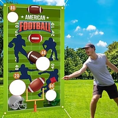 1set Football Bean Bag Toss Game Banner Indoor And OutdoorAmerican Football Party Game For Family Football HappyBirthday Party Supplies Decorations super bowl Lightinthebox 1set Football Bean Bag Toss Game Banner Indoor And OutdoorAmerican Football Party Game For Family Football HappyBirthday Party Supplies Decorations super bowl Lightinthebox