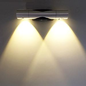 LED Modern Wall Light Double Head Steering Aluminum 360 Degrees Rotating Bedside Lamp Decorative for Passage Background Wall Lightinthebox