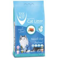 Van Cat White Bentonite Clumping Cat Litter Marsilla Soap 10Kg