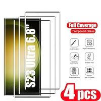 4 pcs Screen Protector For Samsung Galaxy S23 S22 S21 S20 Ultra Plus FE Note 20 Ultra Note 20 Tempered Glass 9H Hardness Anti Bubbles Anti-Fingerprint High Definition 3D Touch Compatible Lightinthebox - thumbnail