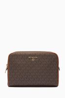 Large Travel Pouch in Logo Canvas Large Travel Pouch in Logo Canvas