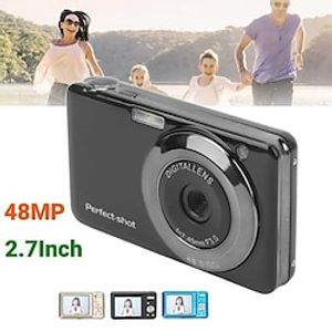 48MP Digital Camera 2.7Inch ABS Metal High Definition 8x Optical Zoom Portable Digital Camera For Children Beginners Lightinthebox
