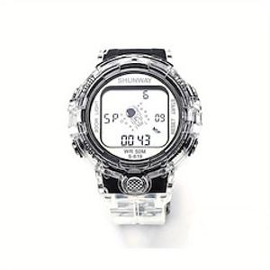 Women Men Kids Digital Watch Military Sports Tactical Wristwatch Luminous Calendar Date Week Waterproof ABS Watch miniinthebox
