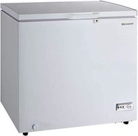 Sharp 190 Liters Free Standing Chest Freezer with Built in condenser White - SCFK190X-WH3 WH3 , 1 Year Brand warranty