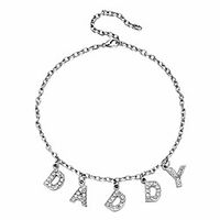pingyongchang 1-2pcsset statement rainbow acrylic rhinestone letter choker angel daddy honey alphabet necklace harajuku colorful random color clavicle chain necklace for women girls (rdaddy) Lightinthebox - thumbnail
