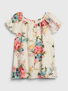 Kids Floral Raglan Top