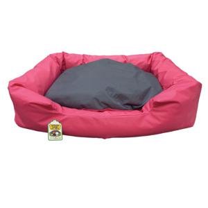 Nutrapet L-86Cm W-65Cm H-19Cmlounger Bed Pink & Grey L