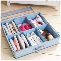 Bamboo Foldable Thickening Shoes Organizer