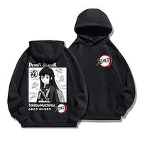 Inspired by Demon Slayer: Kimetsu no Yaiba Muichiro Tokito Hoodie Cartoon 100% Polyester Anime Harajuku Graphic Kawaii Hoodie For Men's / Women's / Couple's miniinthebox - thumbnail