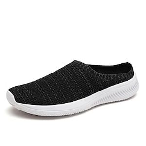 Men's Loafers  Slip-Ons Plus Size Flyknit Shoes Casual Daily Walking Shoes Knit Tissage Volant Breathable Black White Blue Summer Spring Lightinthebox