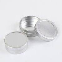 10ML/20ML Empty Silver Aluminum Bottle Face Cream Lip Balm Cosmetic Container