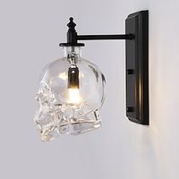 I1-Light Creative Skull Wall Lamp, Retro Industrial Glass Wall Light, Spoof Wall Sconces Suitable for Aisles, Stairs Bars Lightinthebox - thumbnail