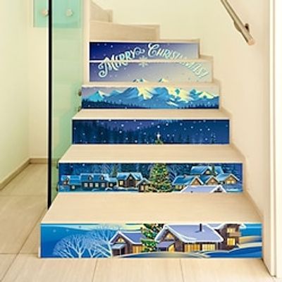3D Christmas Stair Stickers Decals Xmas Staircase Decals Removable Tile Stair Risers Decals Xmas Home Decor 6 Pieces,Christmas Home Decor miniinthebox 3D Christmas Stair Stickers Decals Xmas Staircase Decals Removable Tile Stair Risers Decals Xmas Home Decor 6 Pieces,Christmas Home Decor miniinthebox