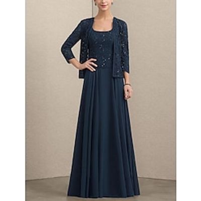 Women's Two Piece Dress Set Party Dress Sequin Dress Formal Party Fashion Elegant Lace Patchwork Long Dress Maxi Dress Crew Neck 34 Length Sleeve Plain Regular Fit Navy Blue Fall Winter S M L XL XXL Lightinthebox Women's Two Piece Dress Set Party Dress Sequin Dress Formal Party Fashion Elegant Lace Patchwork Long Dress Maxi Dress Crew Neck 34 Length Sleeve Plain Regular Fit Navy Blue Fall Winter S M L XL XXL Lightinthebox