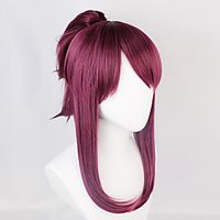 league of legends kda girl group lol akali explosive upturned ponytail cos anime wig Lightinthebox - thumbnail