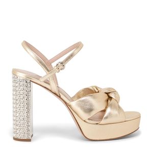 Leather platform sandals