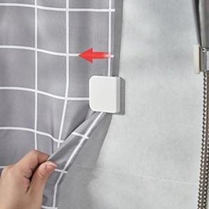 Multifunctional Shower Curtain Clip - Anti-Splash, Viscose, And Plastic - Creative Design For Easy Installation And Stylish Bathroom Decor Bathroom Accessories miniinthebox