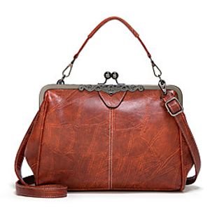 Women's Bags PU Leather Satchel Top Handle Bag Buttons Vintage Daily Office  Career Retro 2021 Handbags Wine Black Almond Blushing Pink Lightinthebox