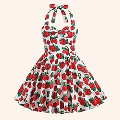 Retro Vintage 1950s Rockabilly Dress A-Line Dress Swing Dress Audrey Hepburn Women's Halloween Daily Wear Dress Lightinthebox Retro Vintage 1950s Rockabilly Dress A-Line Dress Swing Dress Audrey Hepburn Women's Halloween Daily Wear Dress Lightinthebox