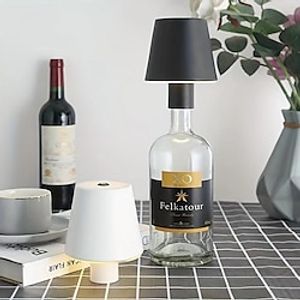 LED rechargeable table lamp wine bottle USB modern simple touch dining bar KTV night light bar table lamp atmosphere light Lightinthebox
