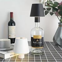 LED rechargeable table lamp wine bottle USB modern simple touch dining bar KTV night light bar table lamp atmosphere light Lightinthebox - thumbnail