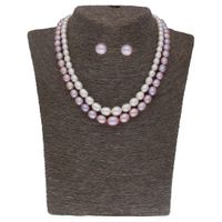 Sri Jagdamba Pearls Pahal 2 Lines Pearl Necklace Set - JPAU-21-215