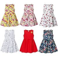 Summer  Girl's Dress Children's Sleeveless Printed Princess Dress Girl Baby Fragmented Flower Children's Dress Lightinthebox