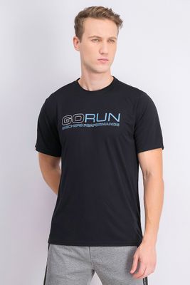 Mens Go Run Tee Bold Black Mens Go Run Tee Bold Black