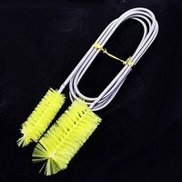 155cm Aquarium Double Head Yellow Cleaning Brush Tool Fish Tank Filter Pump Pipe