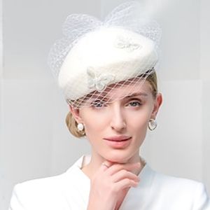 Elegant Fashion 100% Wool Hats with Smooth  Solid 1pc Party  Evening  Casual Headpiece Christmas Special Occasion  Office  Career  Graduation  Congratulations  Anniversary  Back To School  Lightinthebox