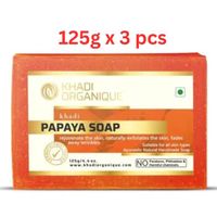 Khadi Organique Papaya Soap 125G (Pack Of 3)