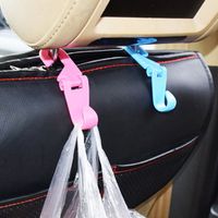 4 Colors Portable Car Seat Hook Coat Purse Shopping Bag Organizer Holder Plastic Hanger