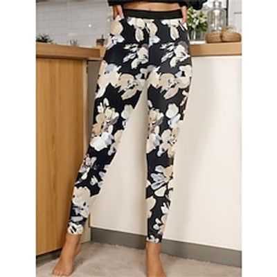 Women's Leggings Ankle-Length High Cut High Waist Fashion Casual  Sporty Yoga Fitness Pink Blue S M All Seasons Lightinthebox
