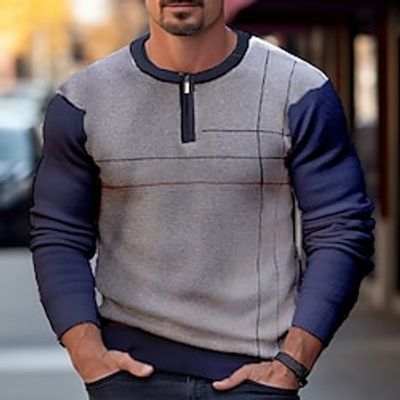 Men's Pullover Sweater Jumper Jumper Ribbed Knit Regular Knitted Slim Fit Color Block Crew Neck Modern Contemporary Work Daily Wear Clothing Apparel Winter Camel S M L Lightinthebox Men's Pullover Sweater Jumper Jumper Ribbed Knit Regular Knitted Slim Fit Color Block Crew Neck Modern Contemporary Work Daily Wear Clothing Apparel Winter Camel S M L Lightinthebox