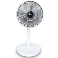 Ikon Rechargable 12 inch Stand Pedestal Fan With Remote IKRD17, White