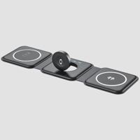 Gripp Powerup 3In1 Flat Wireless Charger - Black - thumbnail