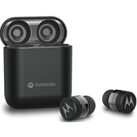 Motorola Moto Buds 120 - True Wireless Bluetooth Earbuds with Microphone & Compact Charging Case - Black