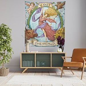 Colored Tarot Card Print Tapestry 1 Piece Lightinthebox