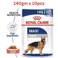 Royal Canin Size Health Nutrition Maxi Adult Gravy Wet Food Pouches Dog Food 140g x 10 pcs