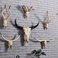 1pc 3D Cow Head Wall Hanging Decoration for Home Bar Restaurant Unique Animal Art Sculpture Lightinthebox