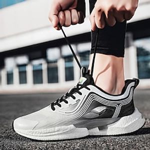 Men's Women's Sneakers Running Shoes Cushioning Breathable Light Soft Running Jogging Road Running Tulle Summer Spring Fall Black Blue Orange Lightinthebox