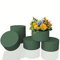 8pcs Round Cylindrical Flower Mud Wet Floral Foam Blocks Florist Floral Foam Bricks for Dried Pampas Bouquet Artificial Flowers miniinthebox - thumbnail