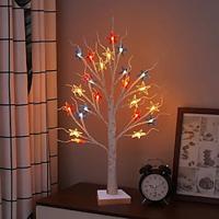 Memorial Day Star Tree Lights AA Battery or USB Powered Independence Day Tabletop Tree Lamp for Party Decoration Holiday Home Decor Lightinthebox