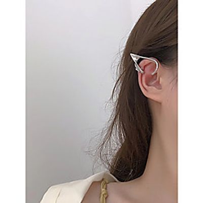 Women's Clip on Earring Geometrical Precious Stylish Simple Elegant Romantic Sweet Earrings Jewelry Silver For Gift Daily Carnival Prom Festival 1 Pair Lightinthebox