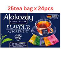 Alokozay Flavour Assortment Tea - 25 Tea Bags In Foil Wrapped Envelopes X Pack Of 24