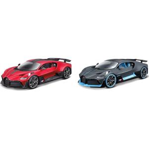 BBurago Bugatto Divo 1.18 Scale Model Car - Matt Grey/Blue or Red/Black (Assortment - Includes 1)