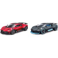 BBurago Bugatto Divo 1.18 Scale Model Car - Matt Grey/Blue or Red/Black (Assortment - Includes 1) - thumbnail